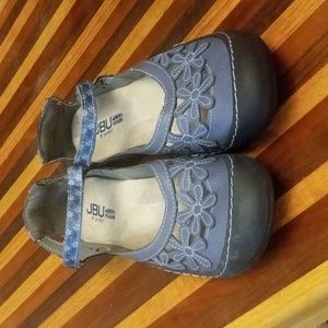 JBU by Jambu Navy Blue Floral Cut-Out Bellerose Mary Jane